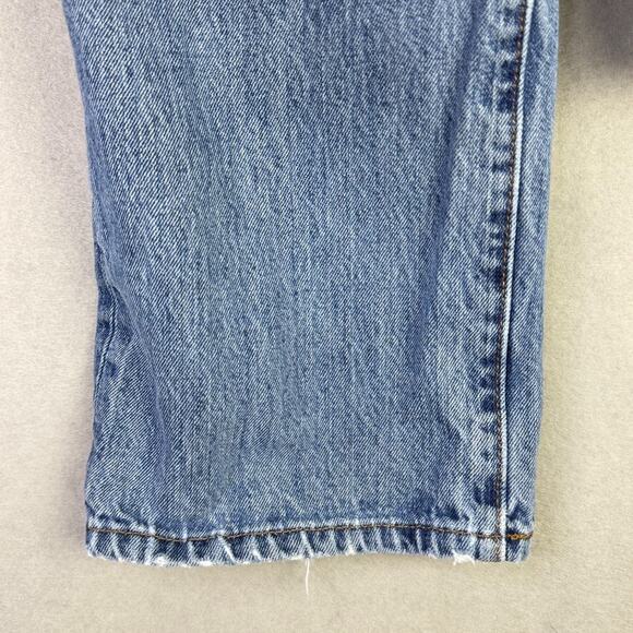 Levi's Mens 501 Jeans 38x32 Straight Leg Button Fly Blue Denim Straight Fit - Picture 7 of 12